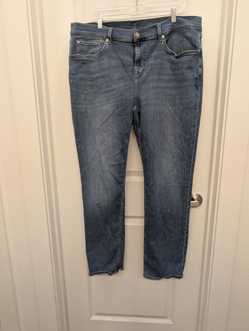 7 For All Mankind Slimmy Bel Air Jeans Size 40 Mens Blue Denim